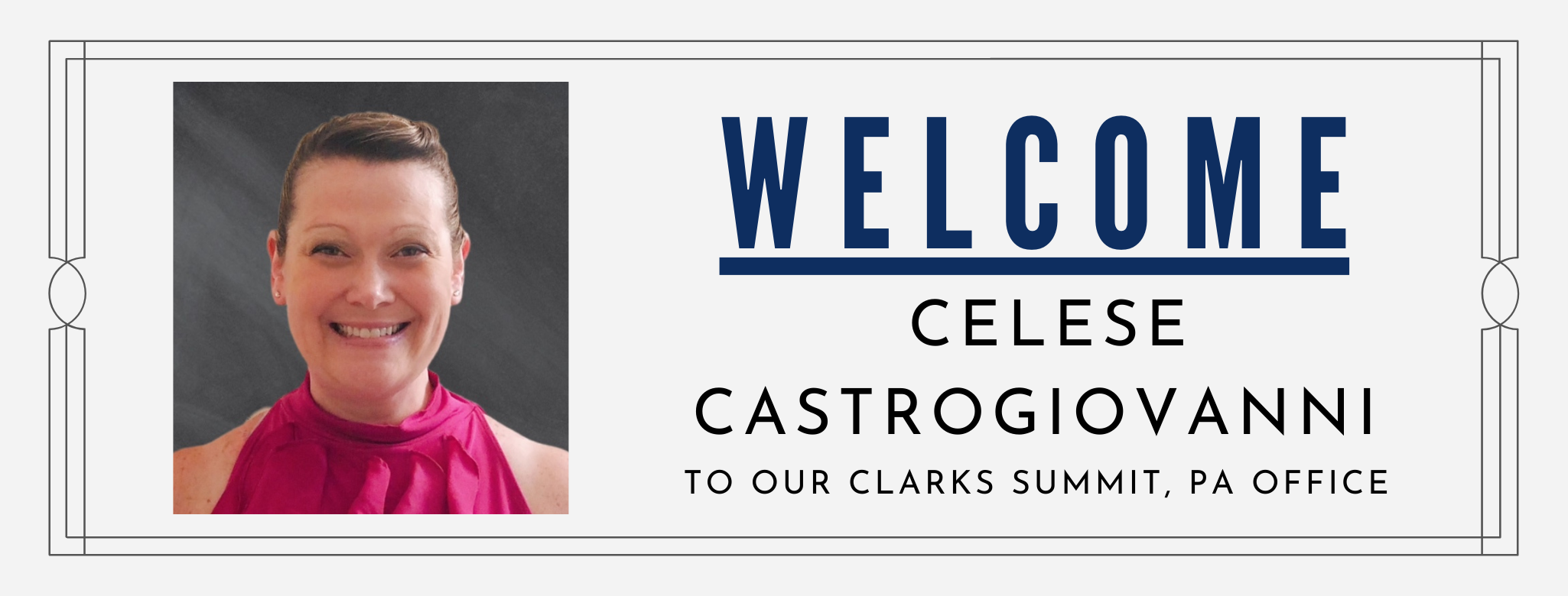 Welcome C. Castrogiovanni