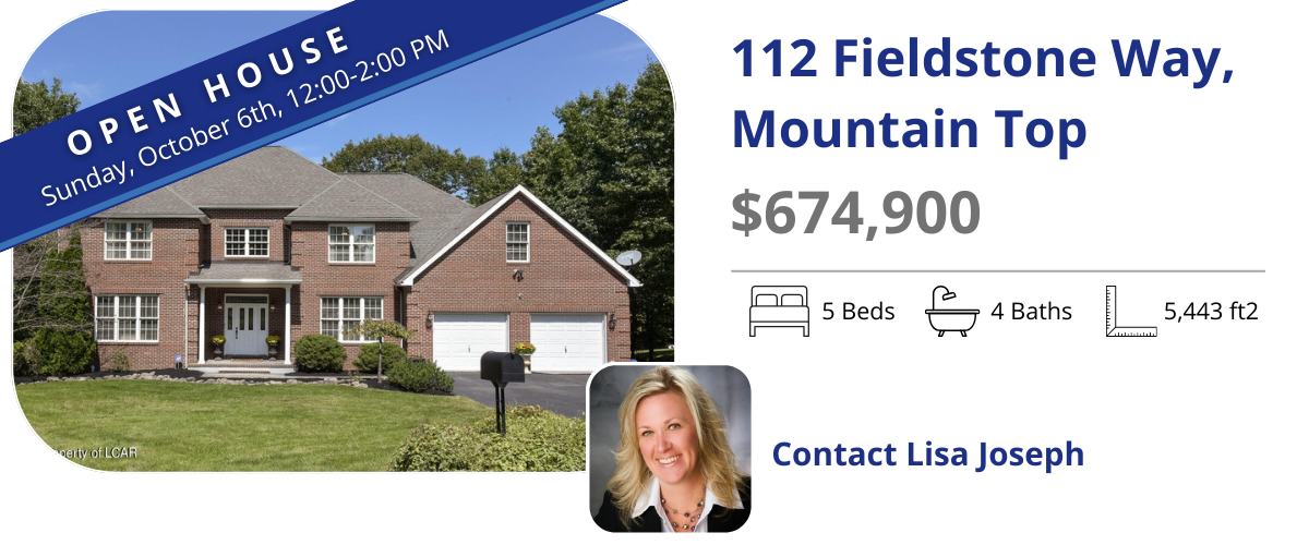 112 fieldstone way mountain top open house