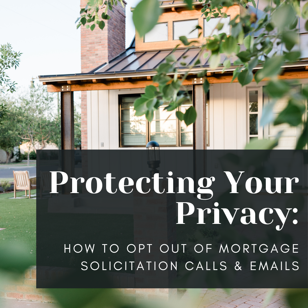 opt out of mortgage solicitation
