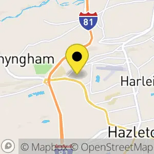 Map of 348 Laurel Mall, Hazle Township, PA 18202