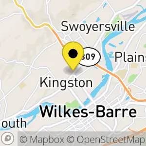 Map of 424 Wyoming Avenue, Kingston, PA 18704