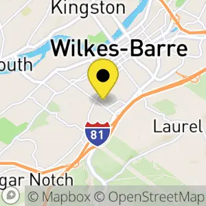 Map of 476 Blackman St, Wilkes-Barre, PA 18702